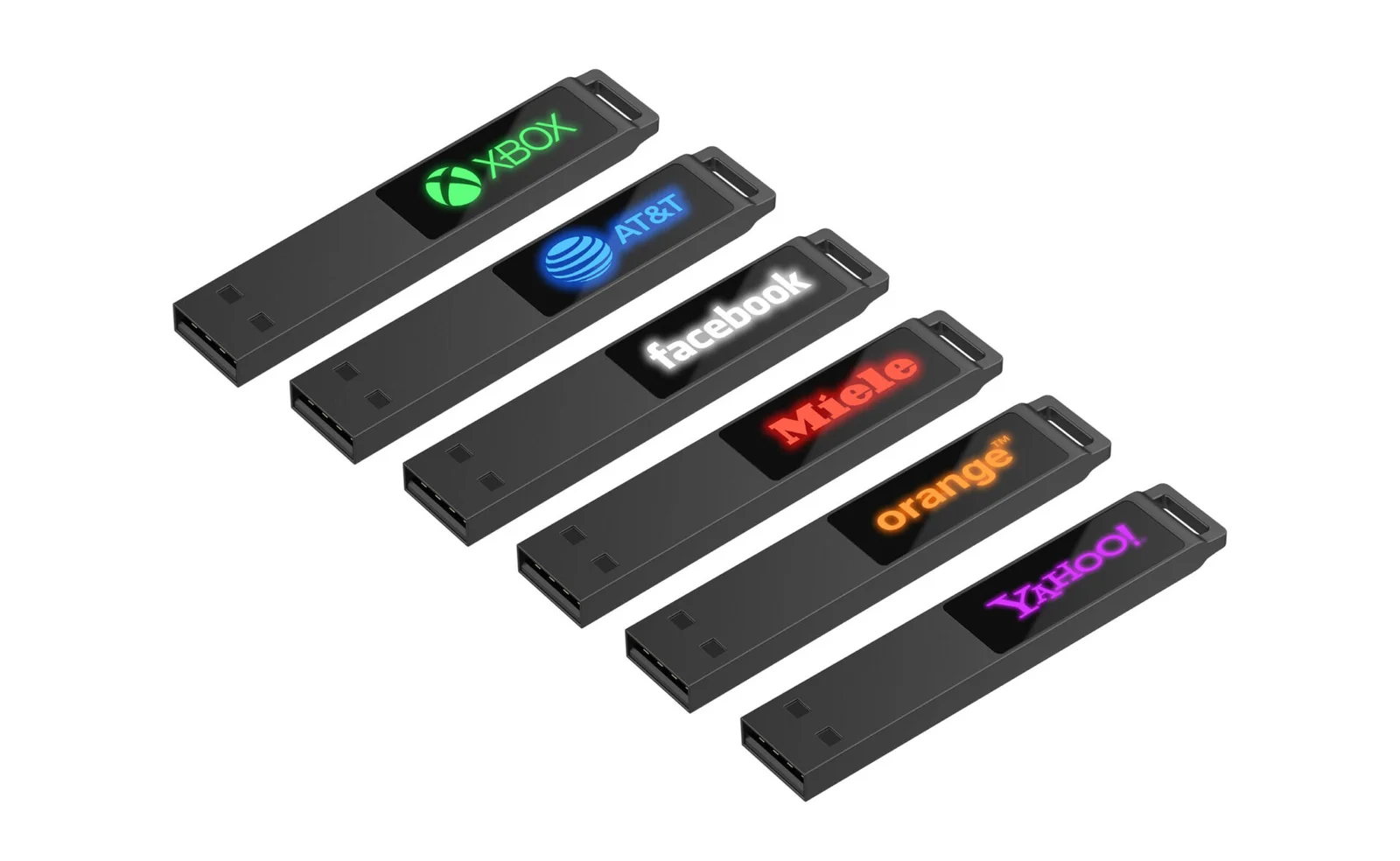 Beyaz Led Işıklı USB Bellek MSB-02